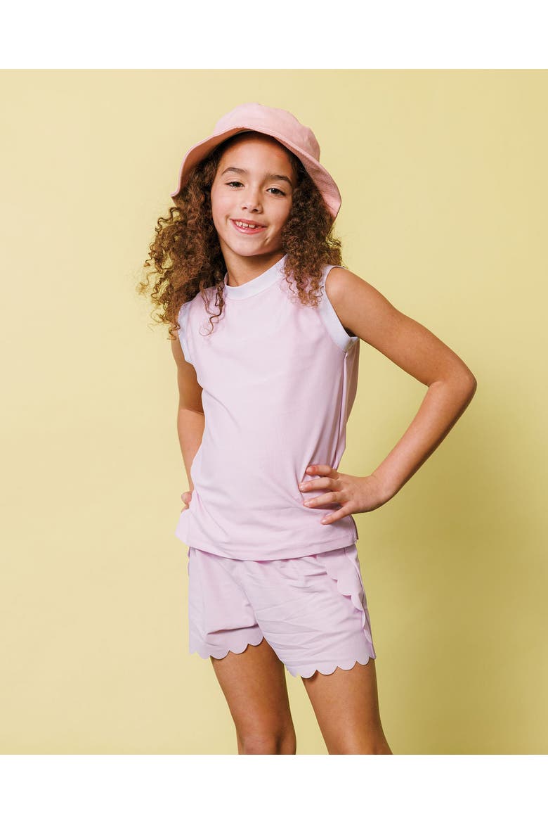 Girls Scalloped Short, Alternate, color, Lavender