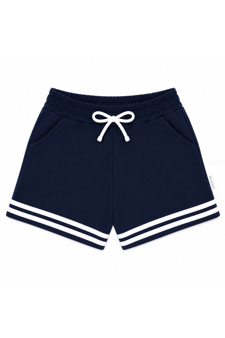 Striped Shorts, Main, color, Navy/White