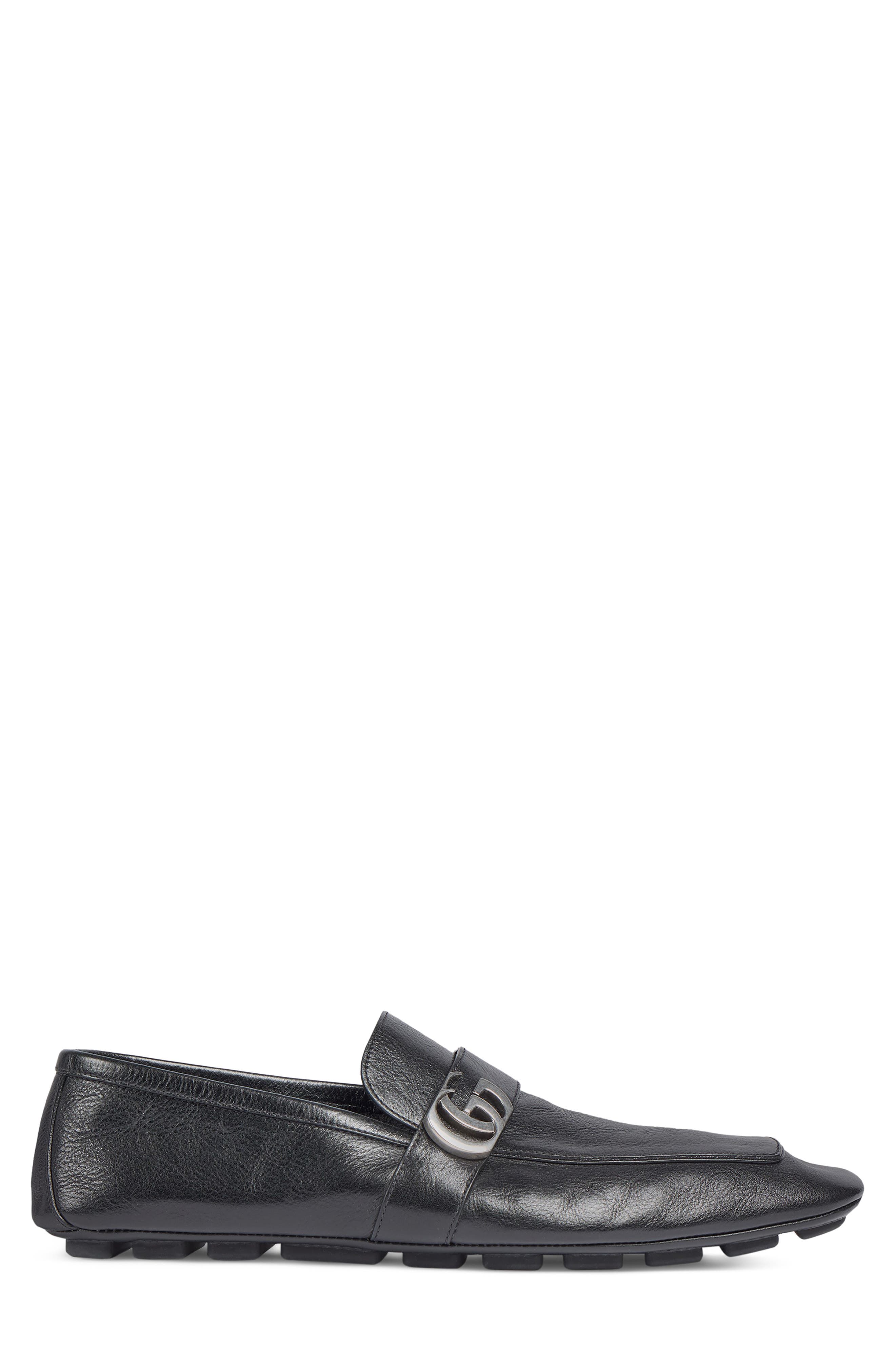 Gucci Victor Driving Loafer, Alternate, color, Black