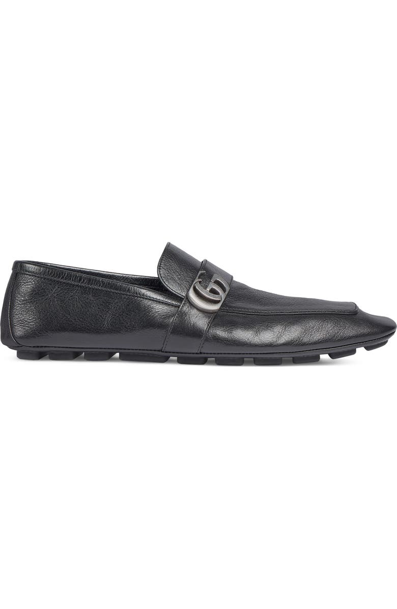 Gucci Victor Driving Loafer, Alternate, color, Black
