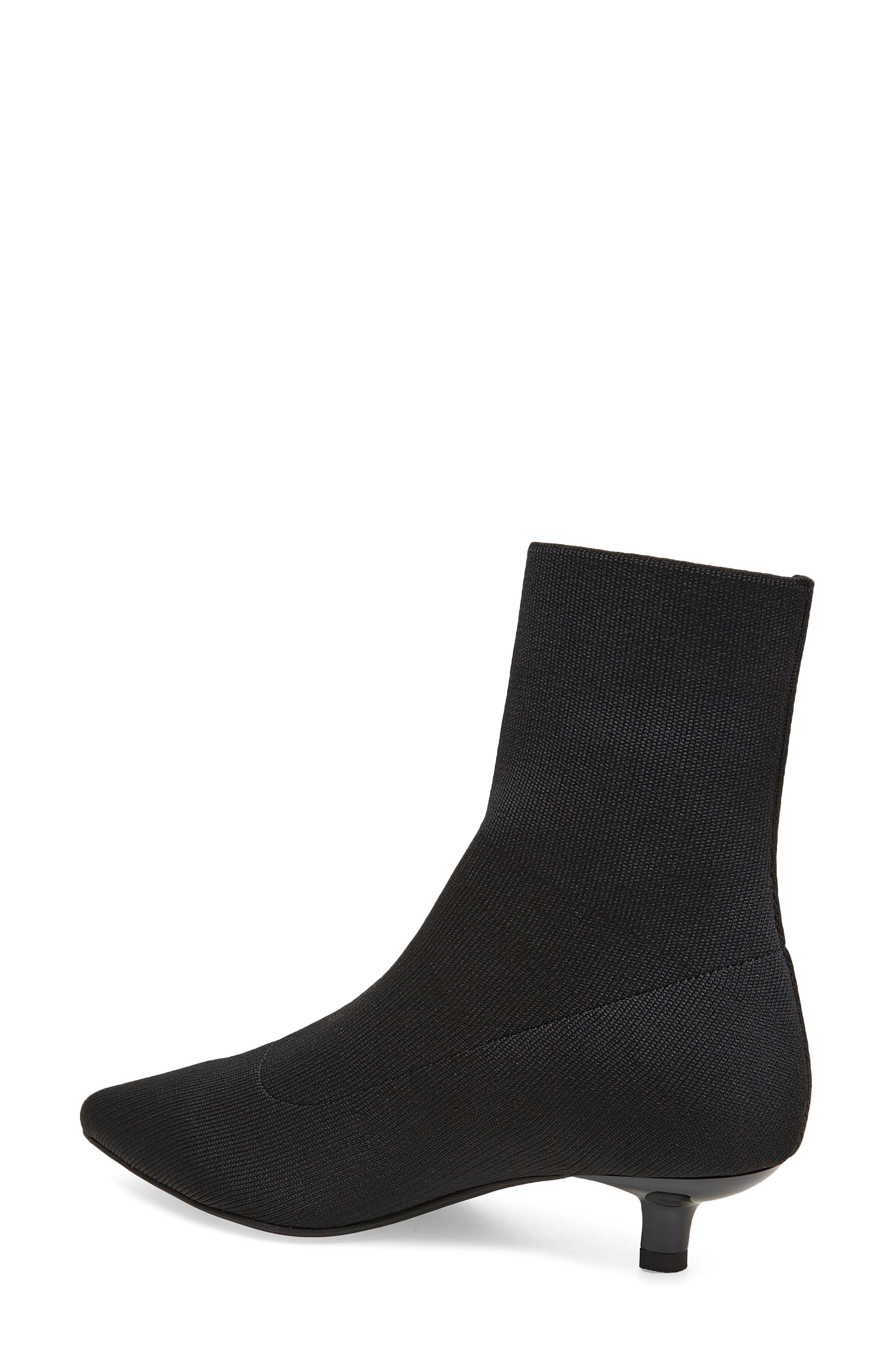Silent D Carla Pointed Toe Stretch Knit Bootie, Alternate, color, 
