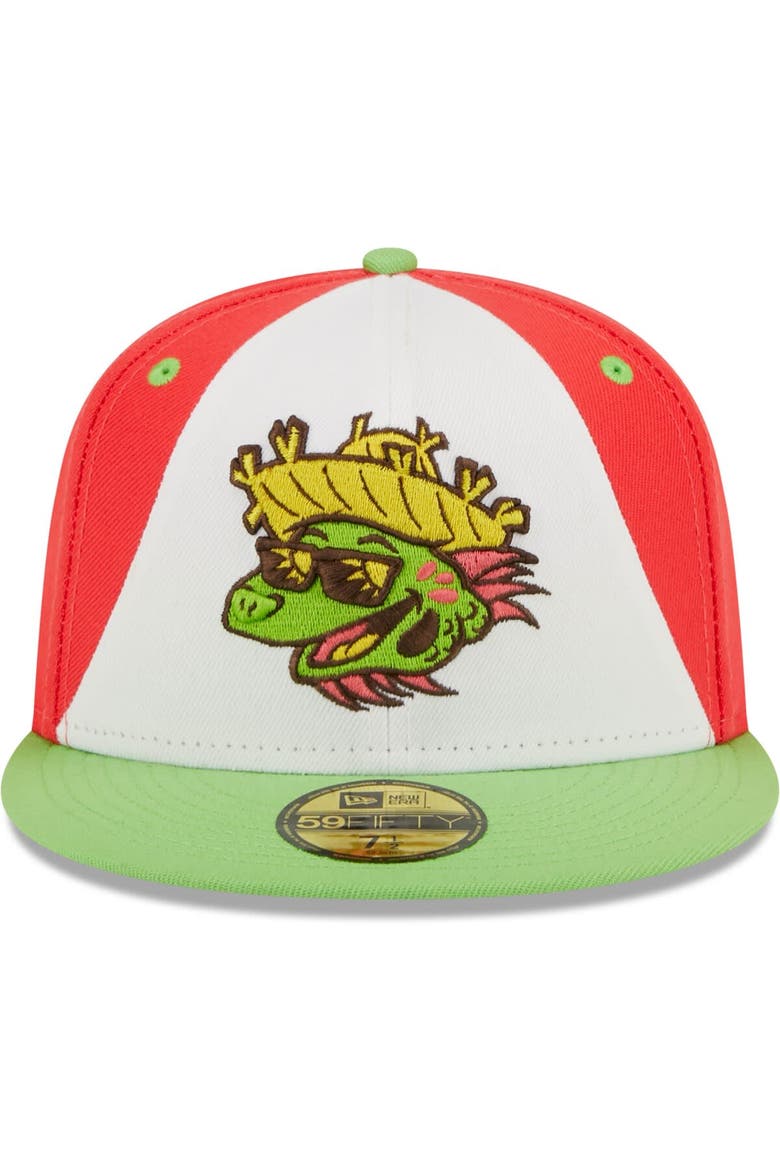 Men's New Era White/Green Playeros de Harrisburg Copa De La Diversion 59FIFTY Fitted Hat, Alternate, color, White