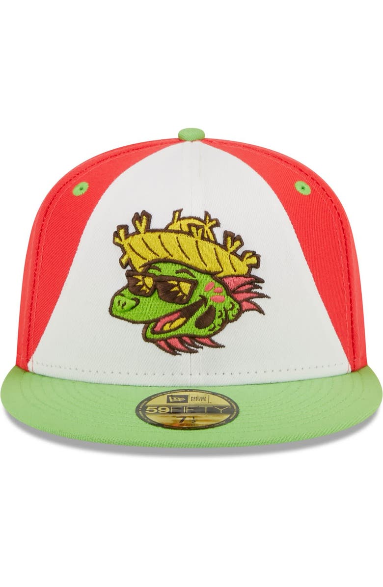 New Era Men's New Era White/Green Playeros de Harrisburg Copa De La Diversion 59FIFTY Fitted Hat, Alternate, color, White