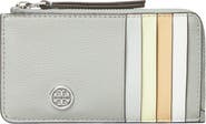Tory Burch Robinson Pebble Leather Card Case