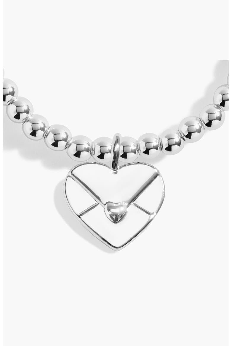 A Little 'Sending Love' Bracelet In Silver Plating, Alternate, color, Metallic Silver