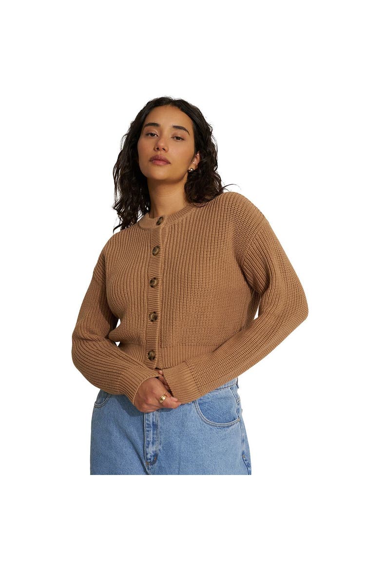 The Crop Cardi - Women's, Main, color, Camel
