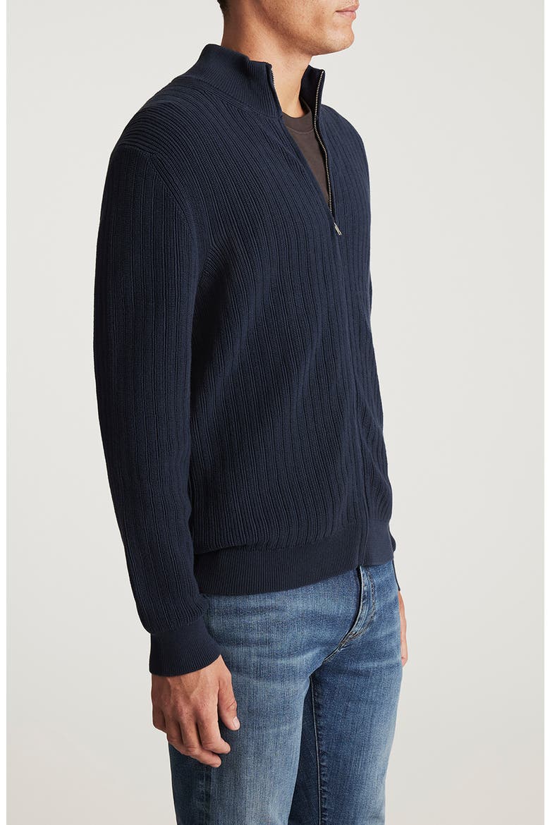 Zip Cardigan Sweater, Alternate, color, TOTAL ECLIPSE