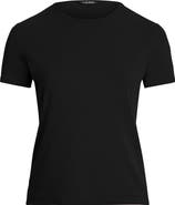 Lauren Ralph Lauren Judy Short Sleeve Stretch Cotton Top
