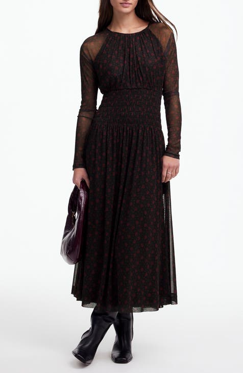 Red Floral Dresses for Women