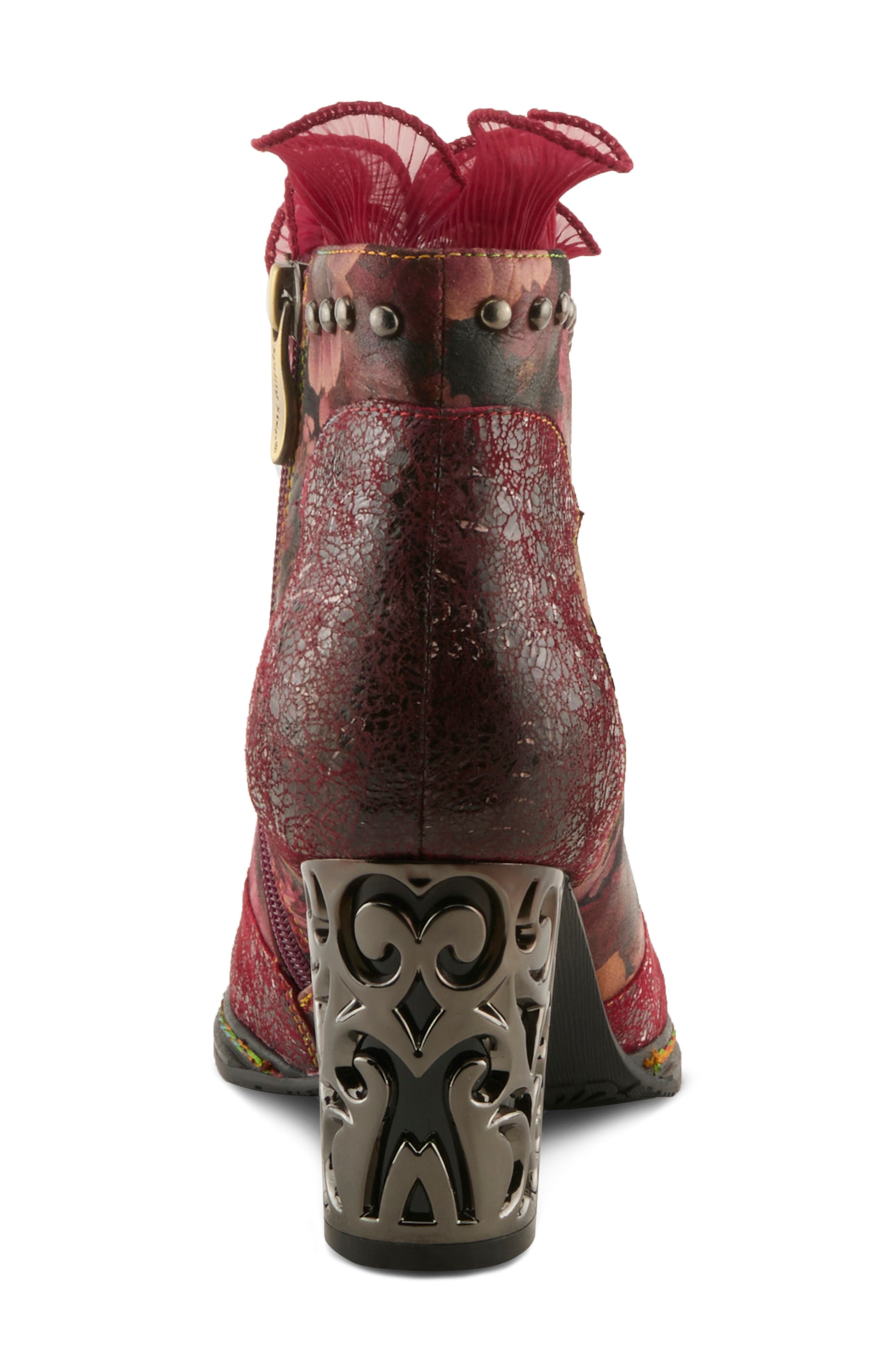 Razzy Bootie, Alternate, color, BORDEAUX MULTI