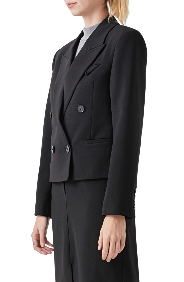 Grey Lab Double Breasted Blazer, Alternate, color,