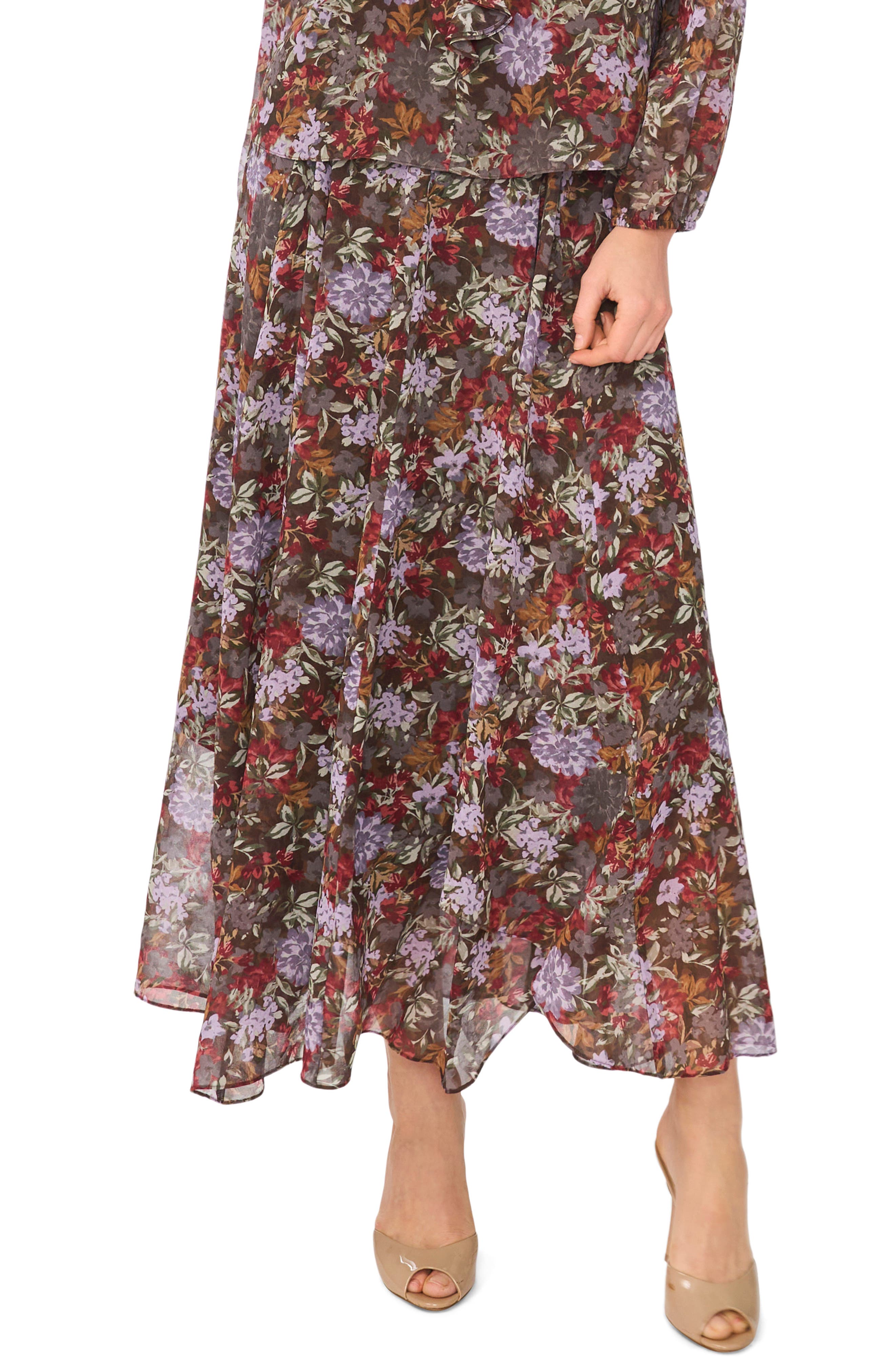 Print Maxi Skirt