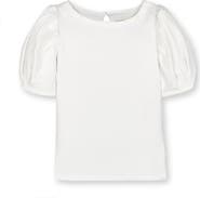 Hope & Henry Short Sleeve Knit Top with Sleeve Details