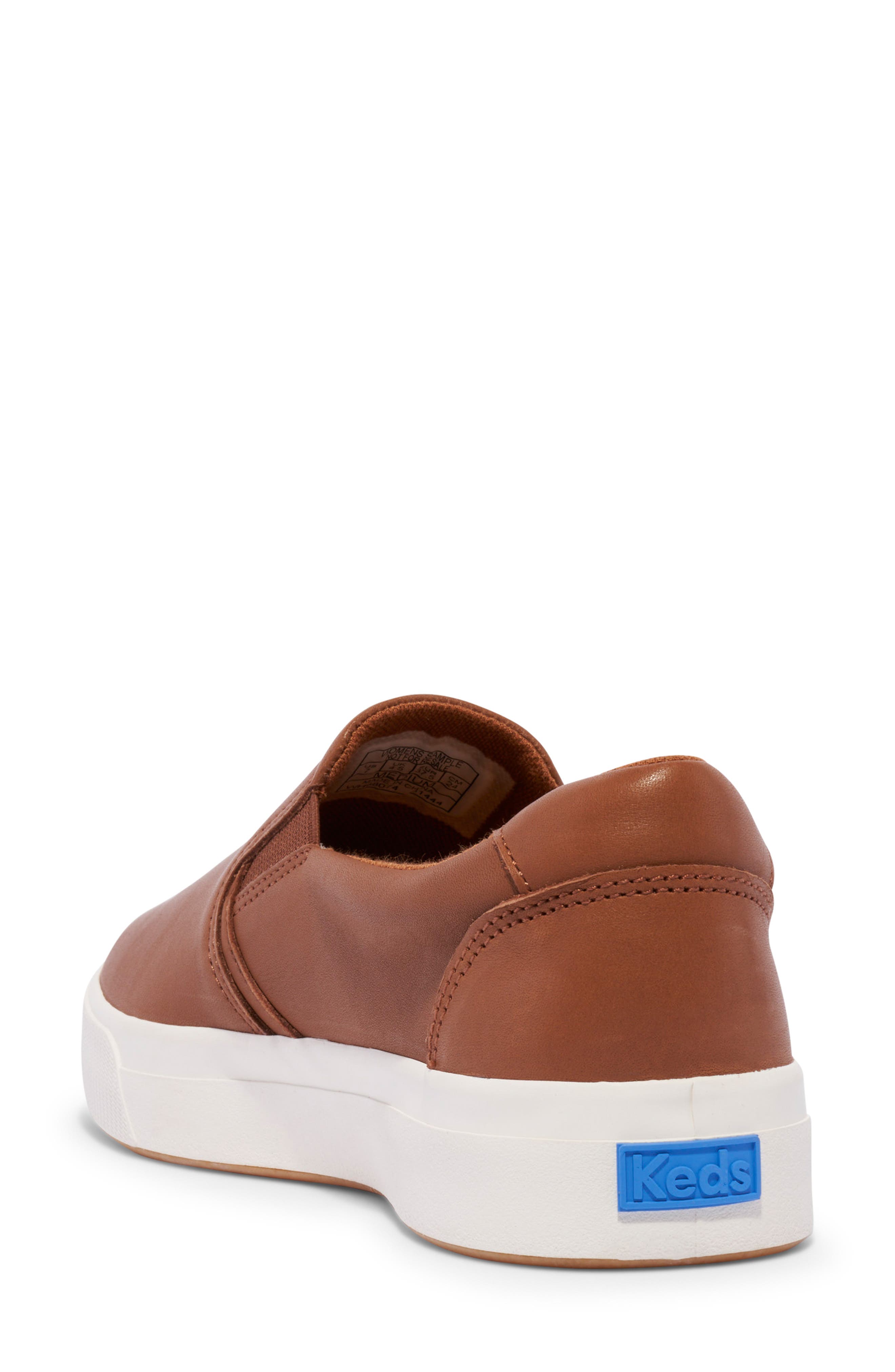 Keds<sup>®</sup> Pursuit Slip-On Sneaker, Alternate, color, Cognac Leather