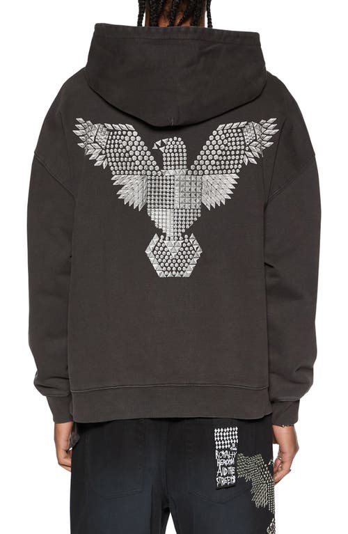 KSUBI KSUBI EAGLE EKCESS COTTON GRAPHIC HOODIE