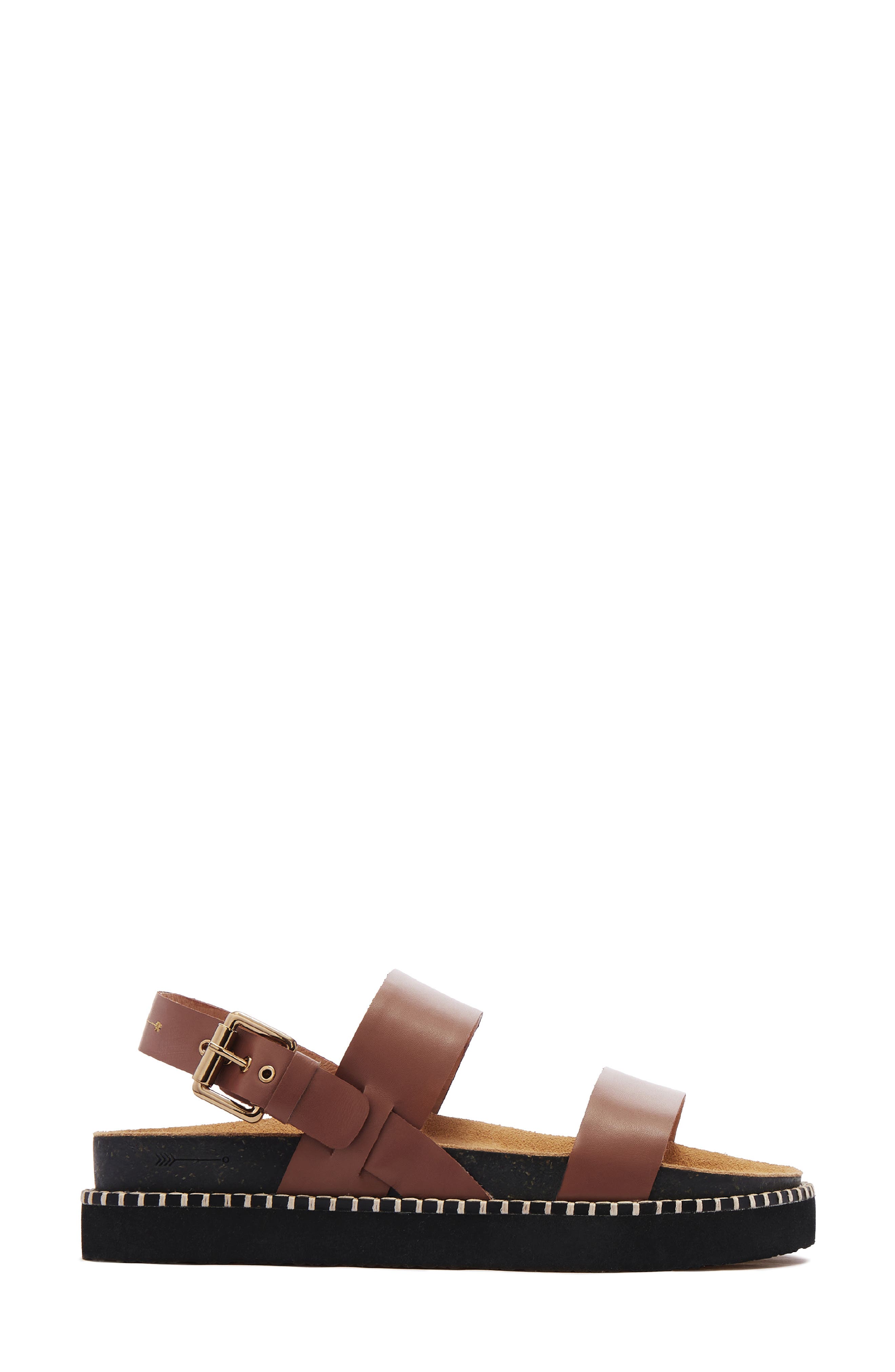 Hunter Slingback Platform Sandal, Alternate, color, RICH TAN