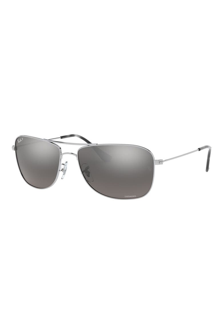 Tech 59mm Polarized Sunglasses, Alternate, color, GREY MIRROR