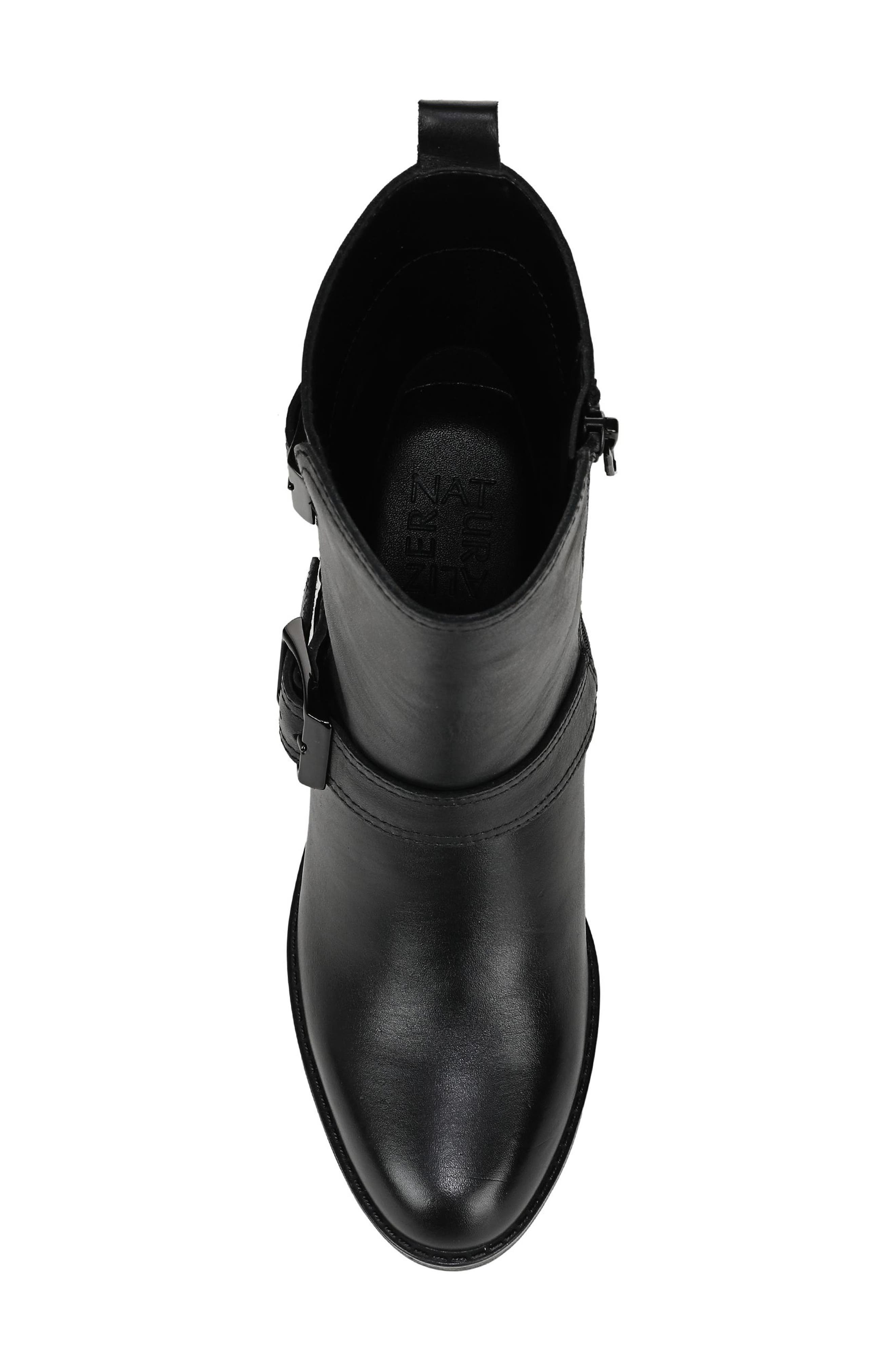 Naturalizer Vail Buckle Boot, Alternate, color, Black