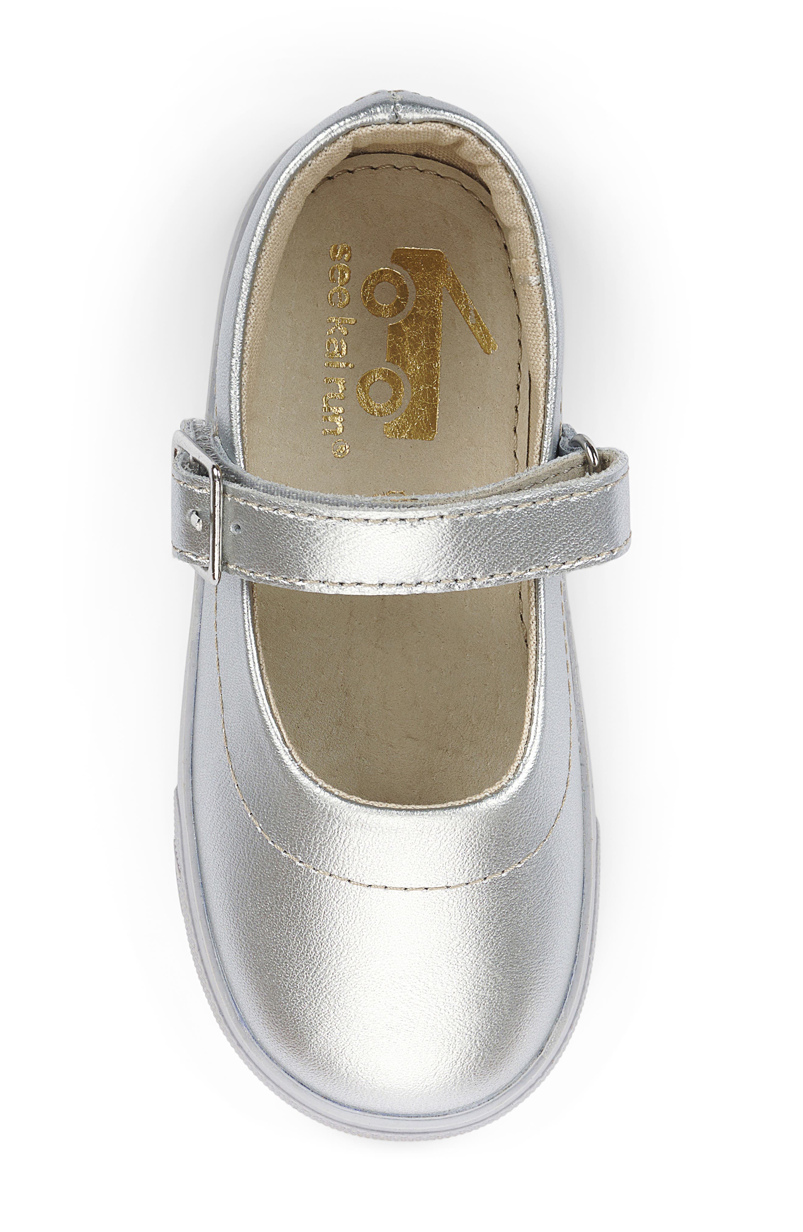 See Kai Run Lucia Mary Jane Flat, Alternate, color, Silver