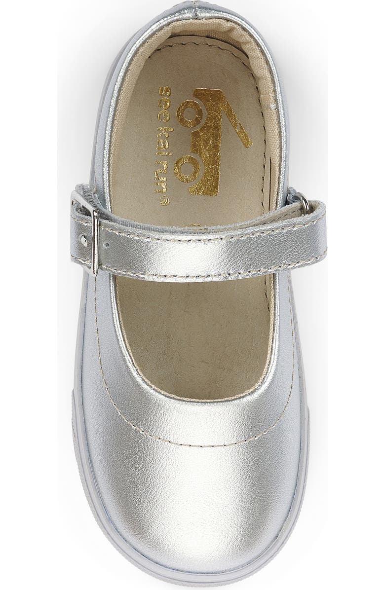 See Kai Run Lucia Mary Jane Flat, Alternate, color, Silver
