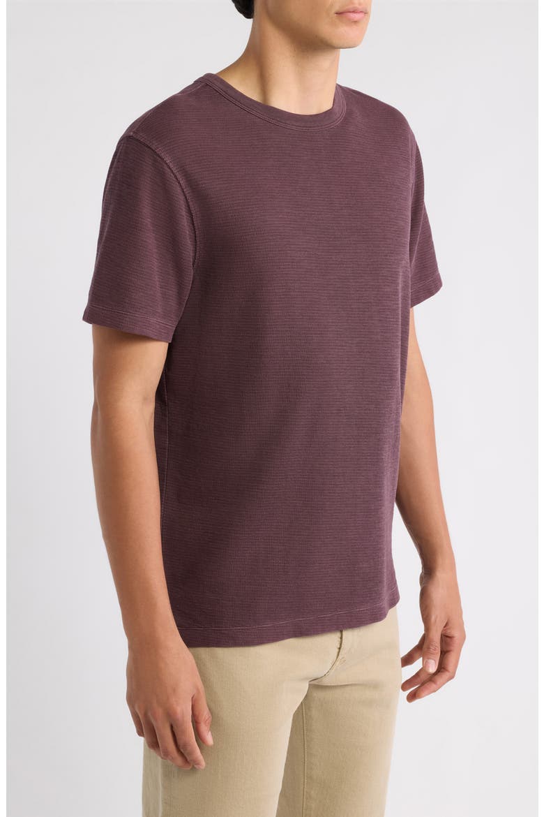 Solid Cotton Blend Crewneck T-Shirt, Alternate, color, FUDGE