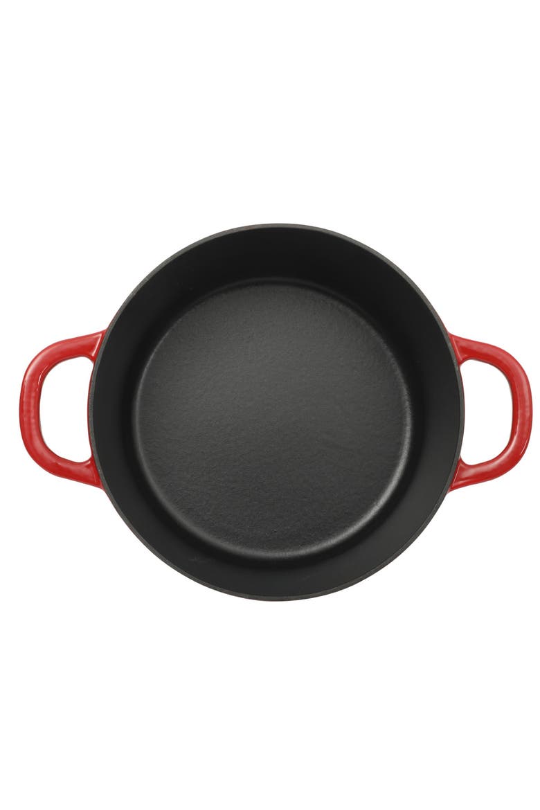 3 Quart Enameled Cast Iron Dutch Oven With Borosilicate Lid, Alternate, color, Red