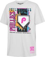 Mitchell & Ness Youth Mitchell & Ness White Philadelphia Phillies Cooperstown Neon Field Shock T-Shirt