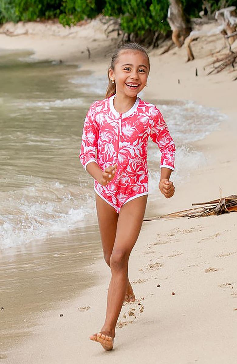 Feather 4 Arrow Kids' Sun Seeker One-Piece Rashguard Swimsuit, Alternate, color, 