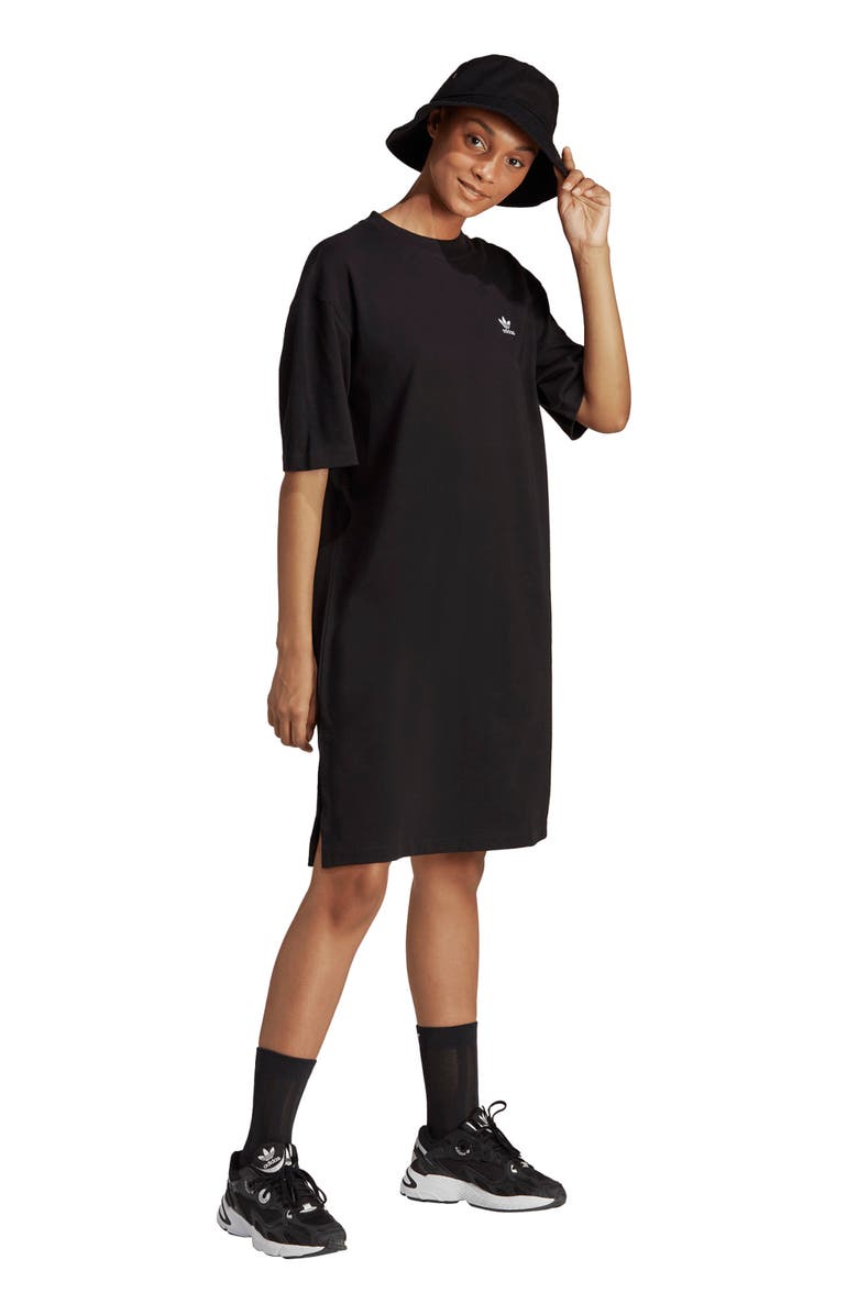 adidas Originals Trefoil Cotton T-Shirt Dress, Alternate, color,