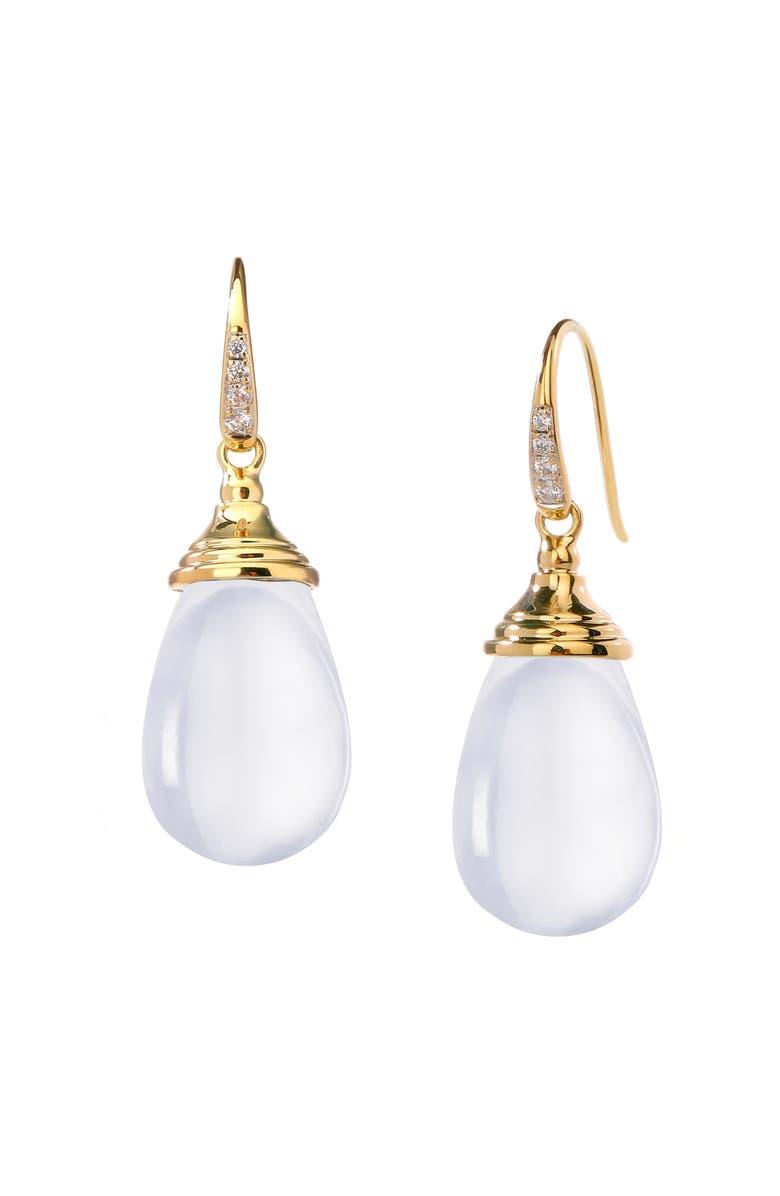 SYNA Origin Small Drop Earrings, Main, color, Moon Quartz