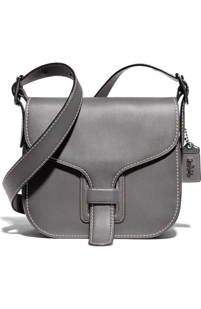 COACH Courier Leather Convertible Bag, Main, color,