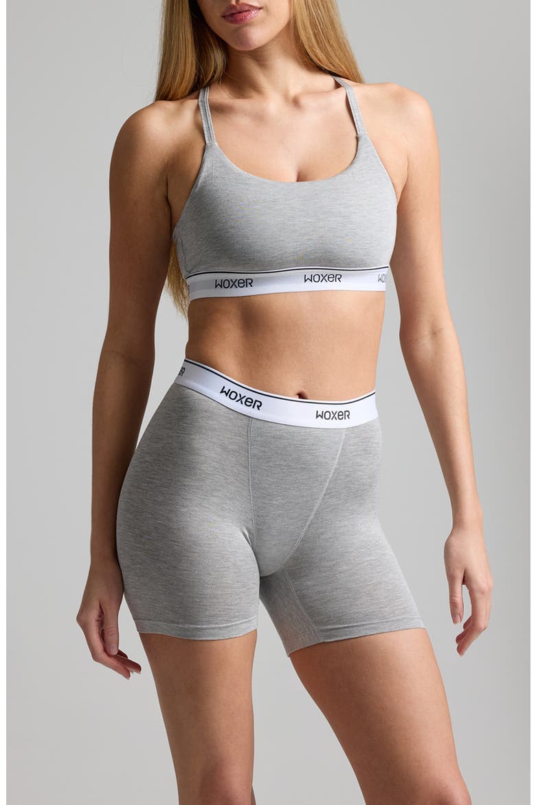 Baller High Rise Ultra-Soft 5-Inch Boxer Briefs, Alternate, color, HEATHER GREY