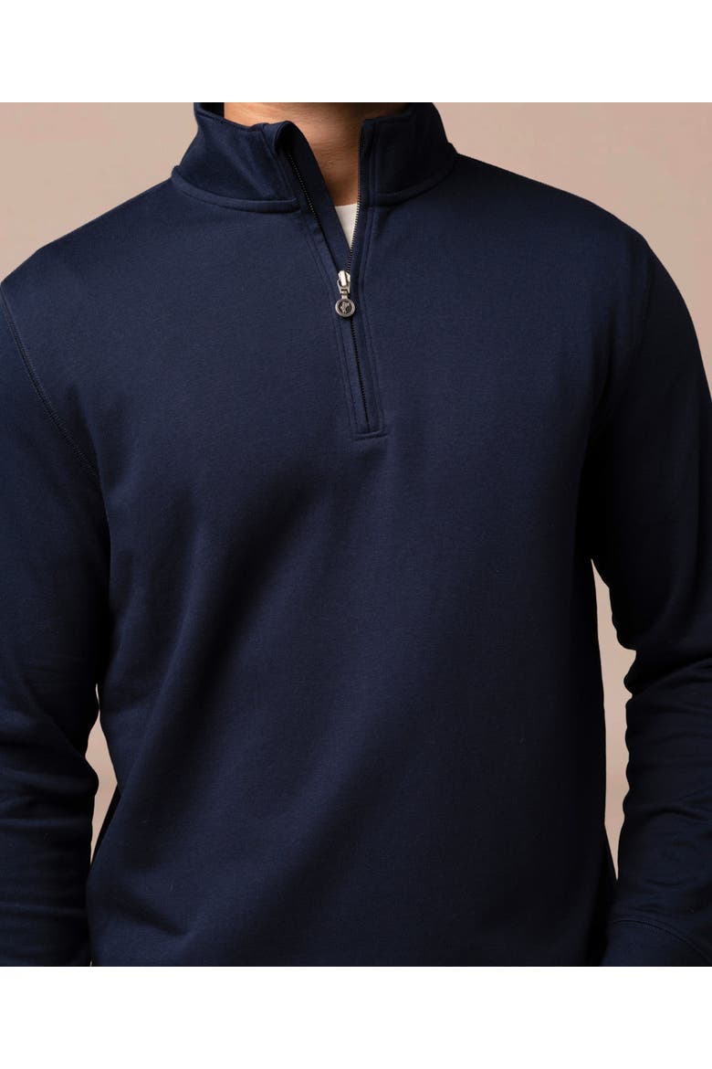 Terry Twillback 1/4 Zip, Alternate, color, Driver Navy