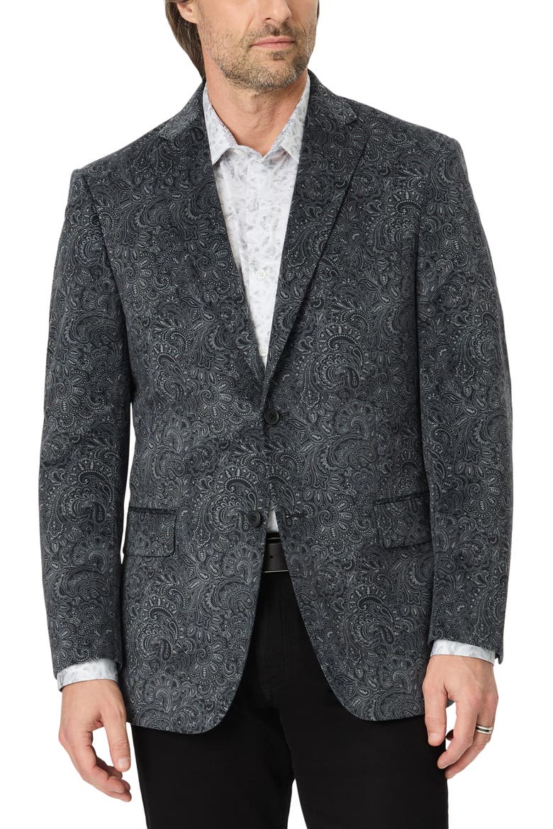 Thuxton Woven Sport Coat, Alternate, color, BLACK