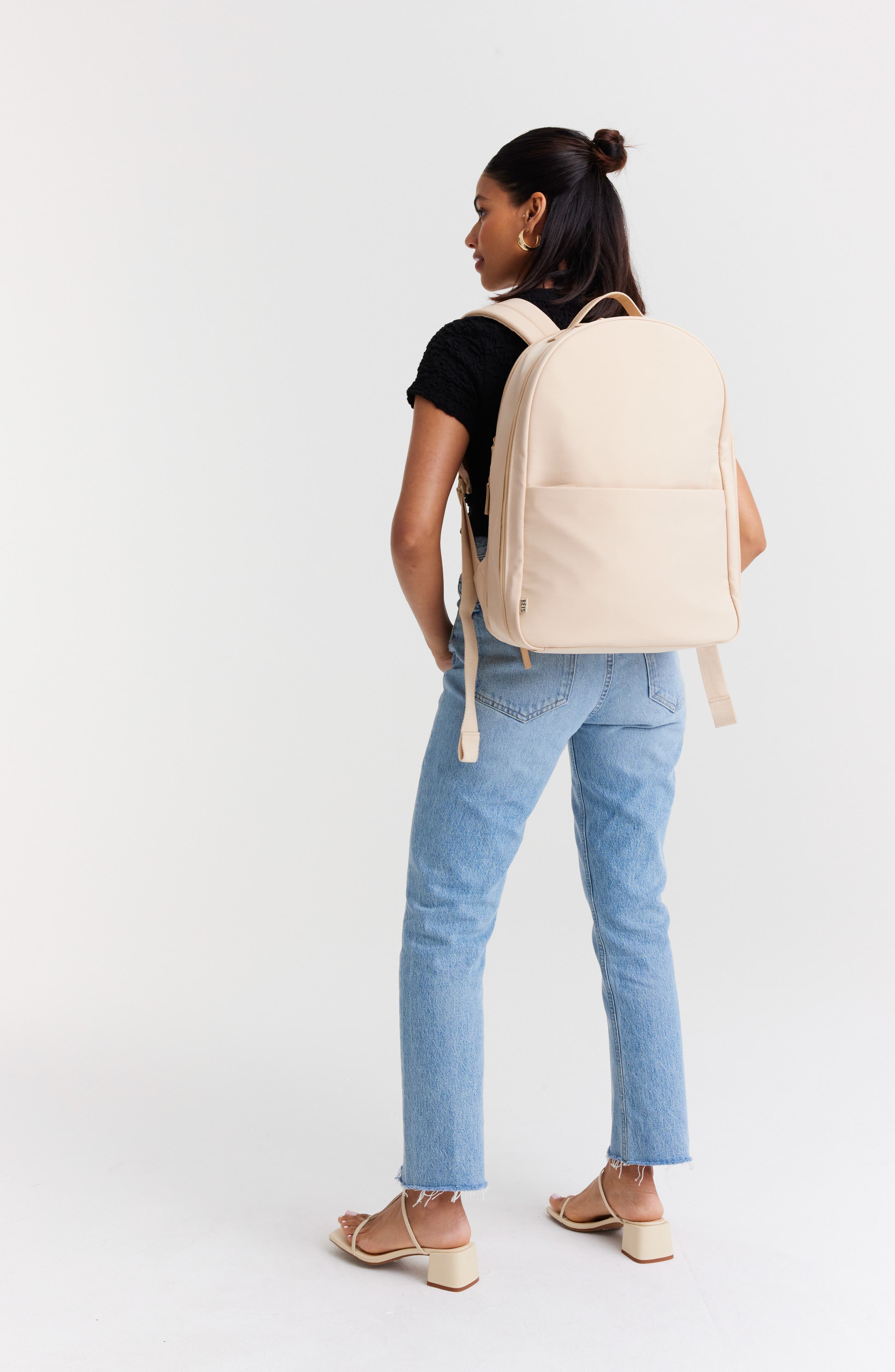 Béis The Commuter Backpack, Alternate, color, Beige