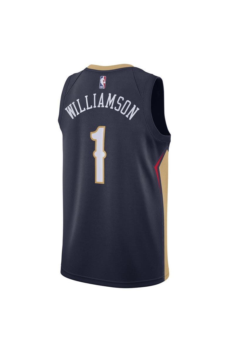 Nike Men's Nike Zion Williamson Navy New Orleans Pelicans 2019 NBA Draft First Round Pick Swingman Jersey - Icon Edition, Alternate, color, 