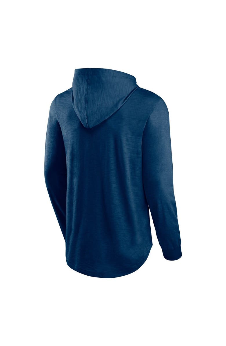 FANATICS Men's Fanatics Branded Navy Chicago Bears Front Runner Long Sleeve Hooded T-Shirt, Alternate, color, 