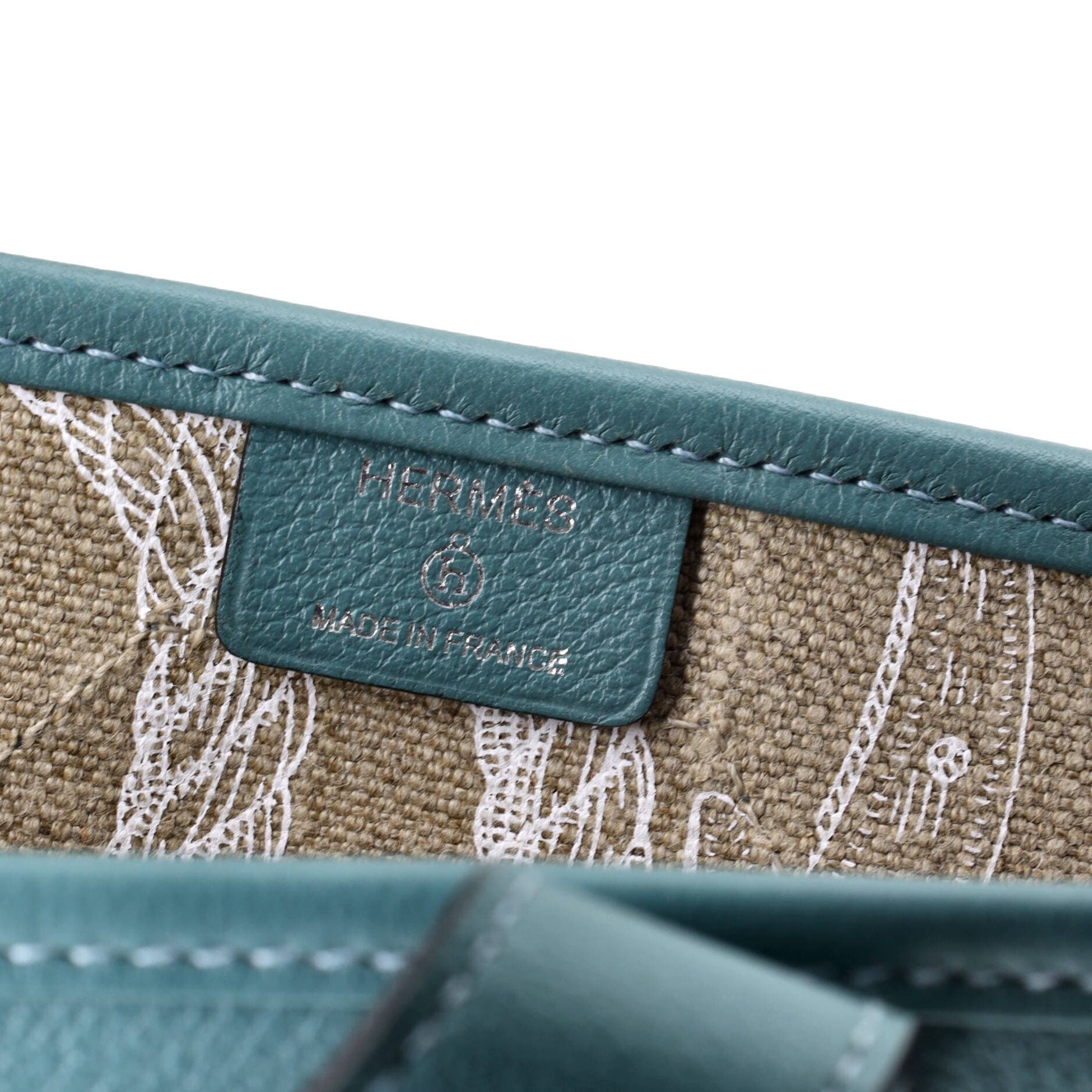 Pre-Owned Hermes Petit H Bell Tote Toile and Leather PM, Alternate, color, Blue