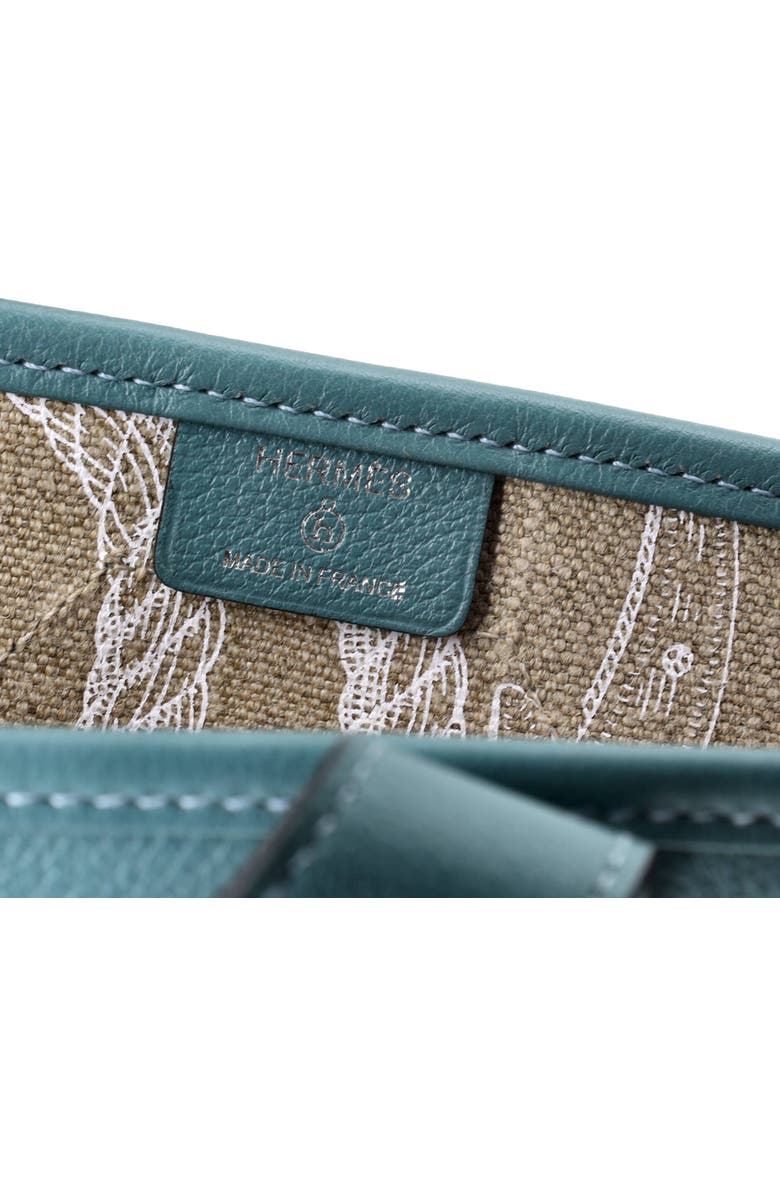 Pre-Owned Hermes Petit H Bell Tote Toile and Leather PM, Alternate, color, Blue