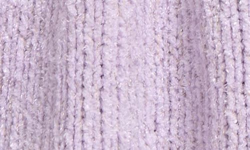 Nordstrom Cozy Sparkle Long Sleeve Knit Dress In Purple Petal