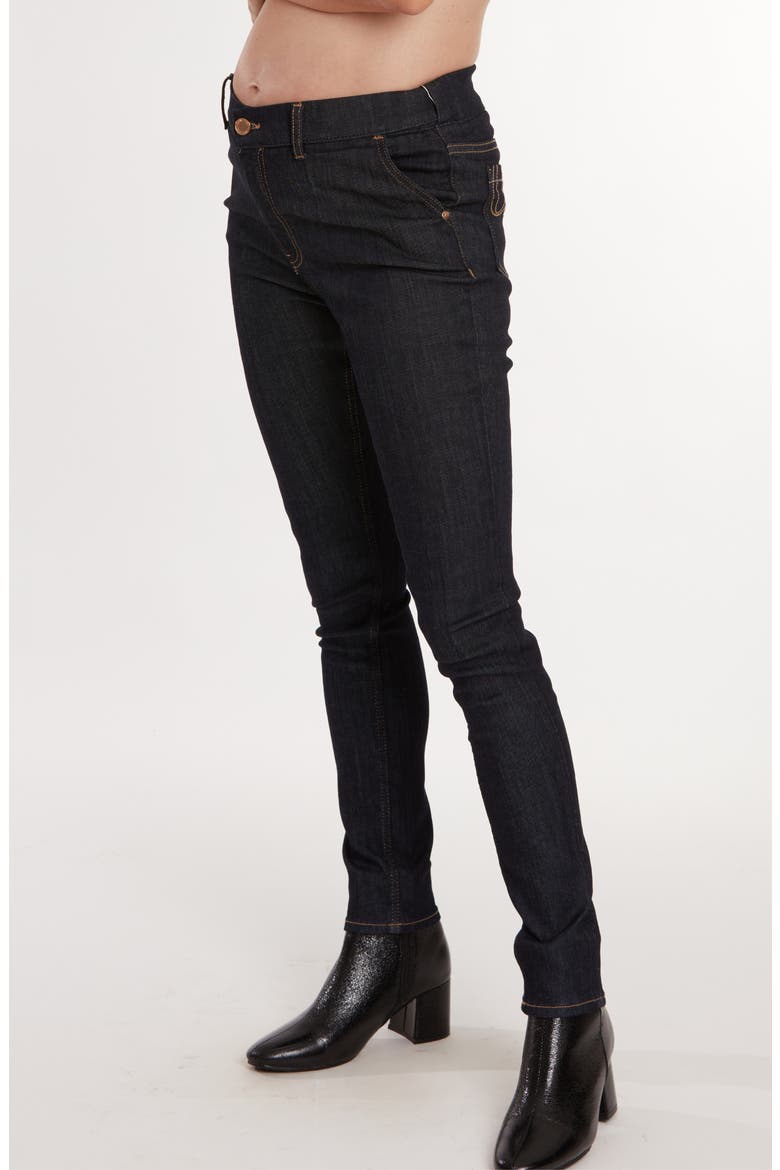 Sharon Maternity and postpartum denim, Alternate, color, DARK BLUE