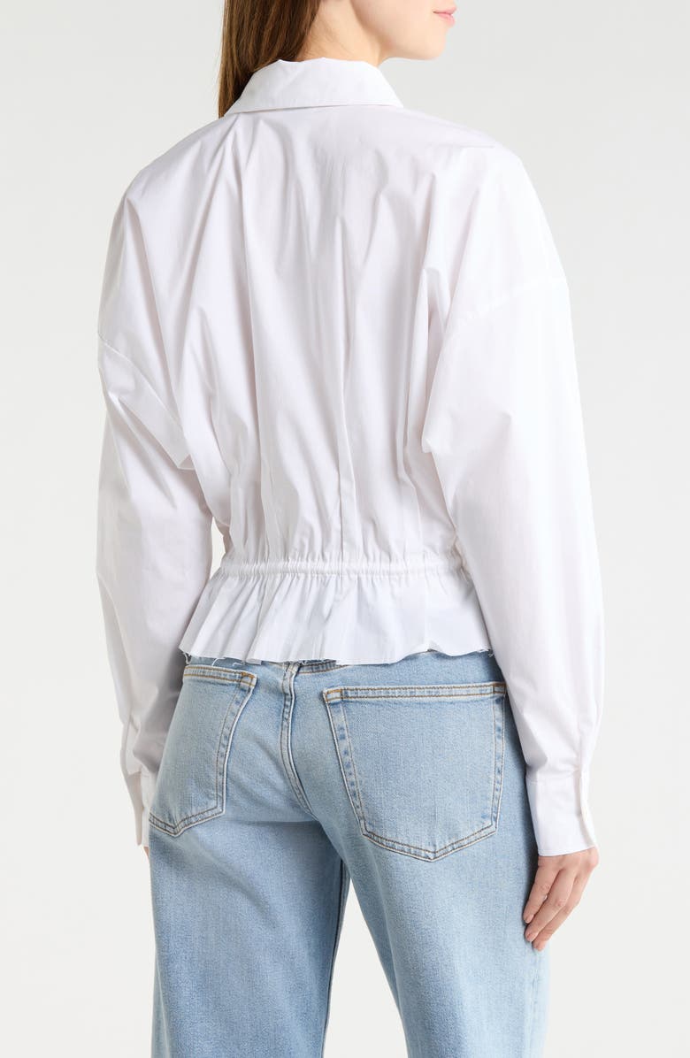 STAUD Primrose Button-Up Shirt, Alternate, color, White