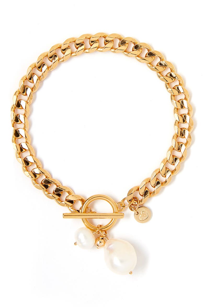 Billie Charm Bracelet, Main, color, GOLD/ WHITE