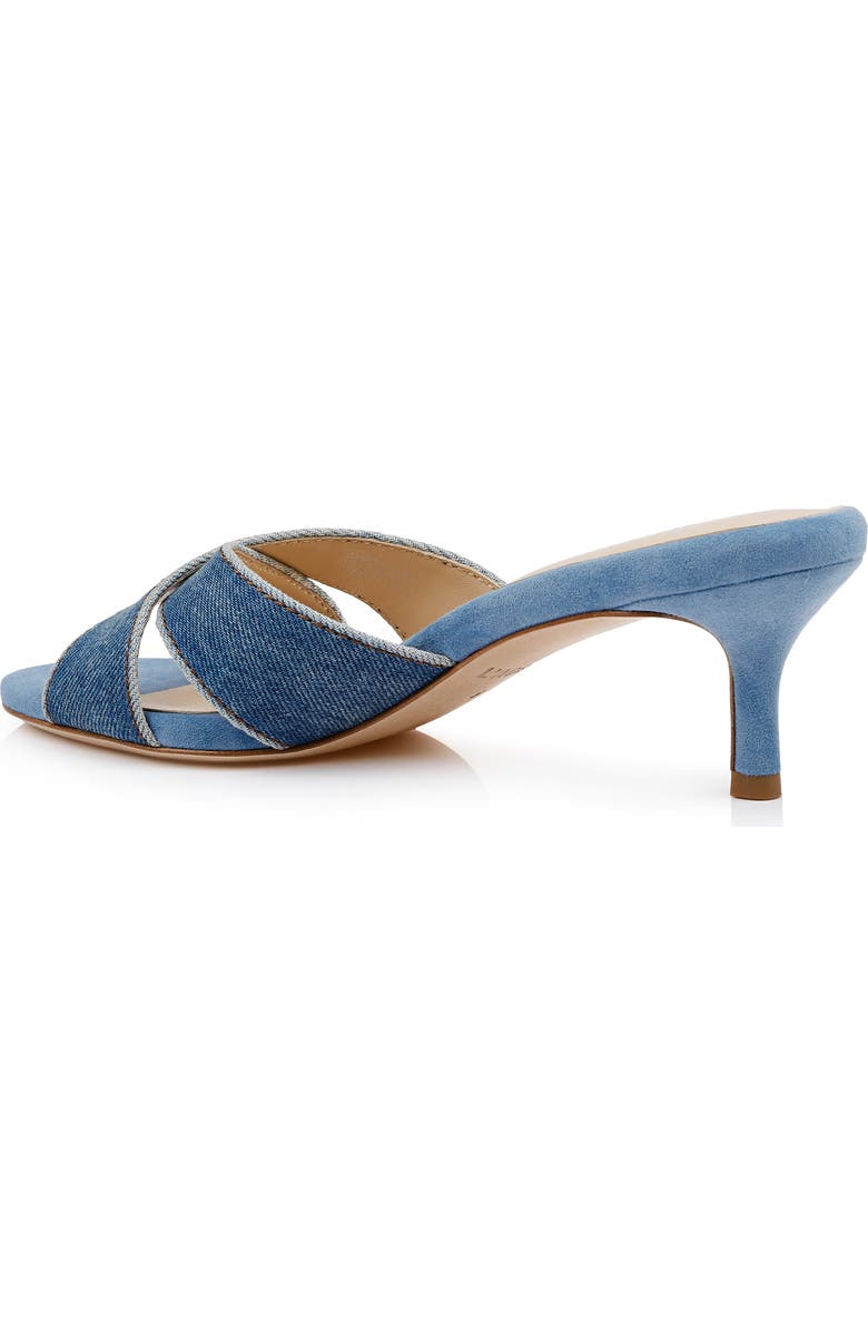 L'AGENCE Aveline Slide Sandal, Alternate, color, Light Denim