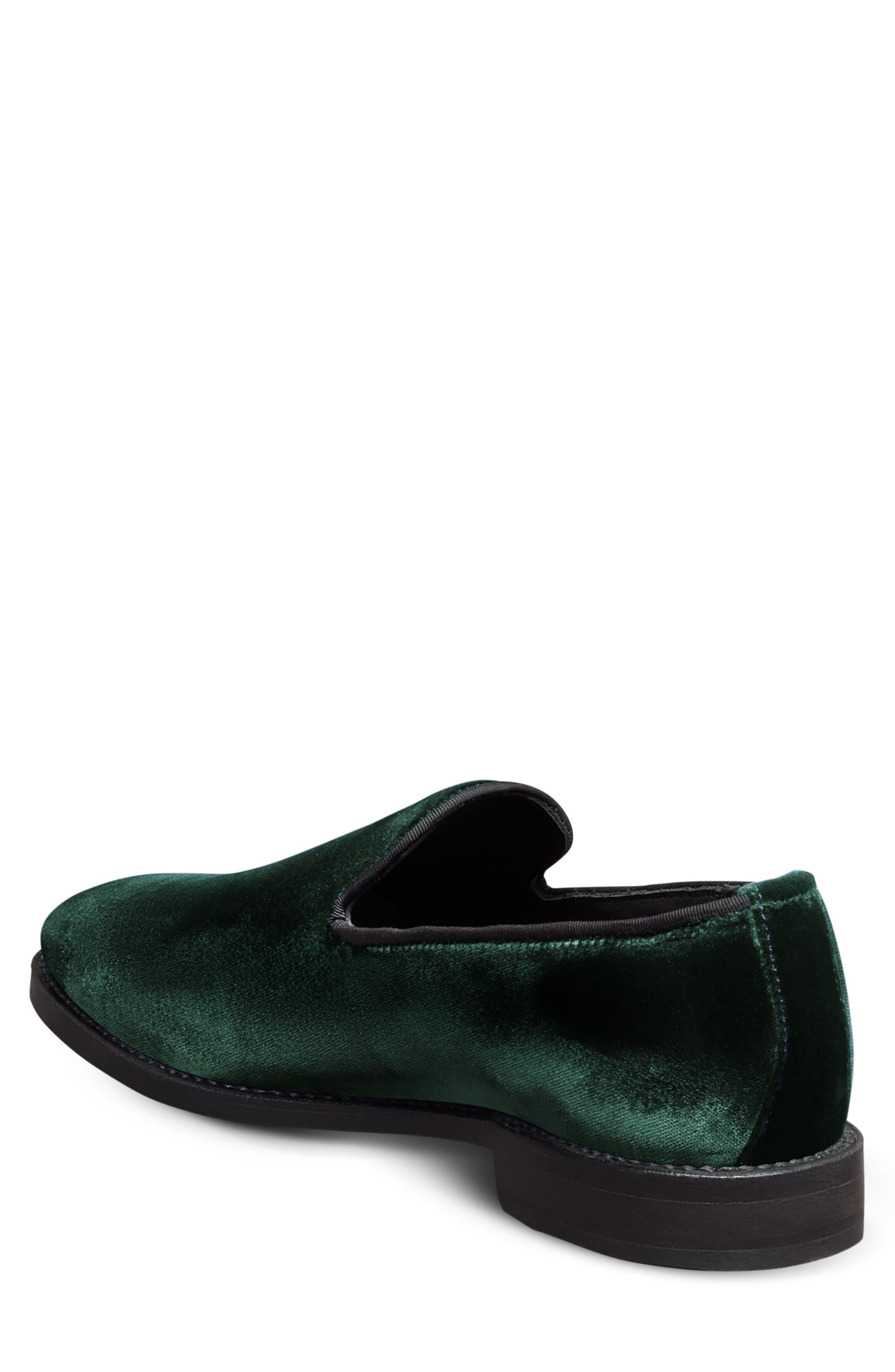 Allen Edmonds Robinson Smoking Slipper, Alternate, color, Green Velvet
