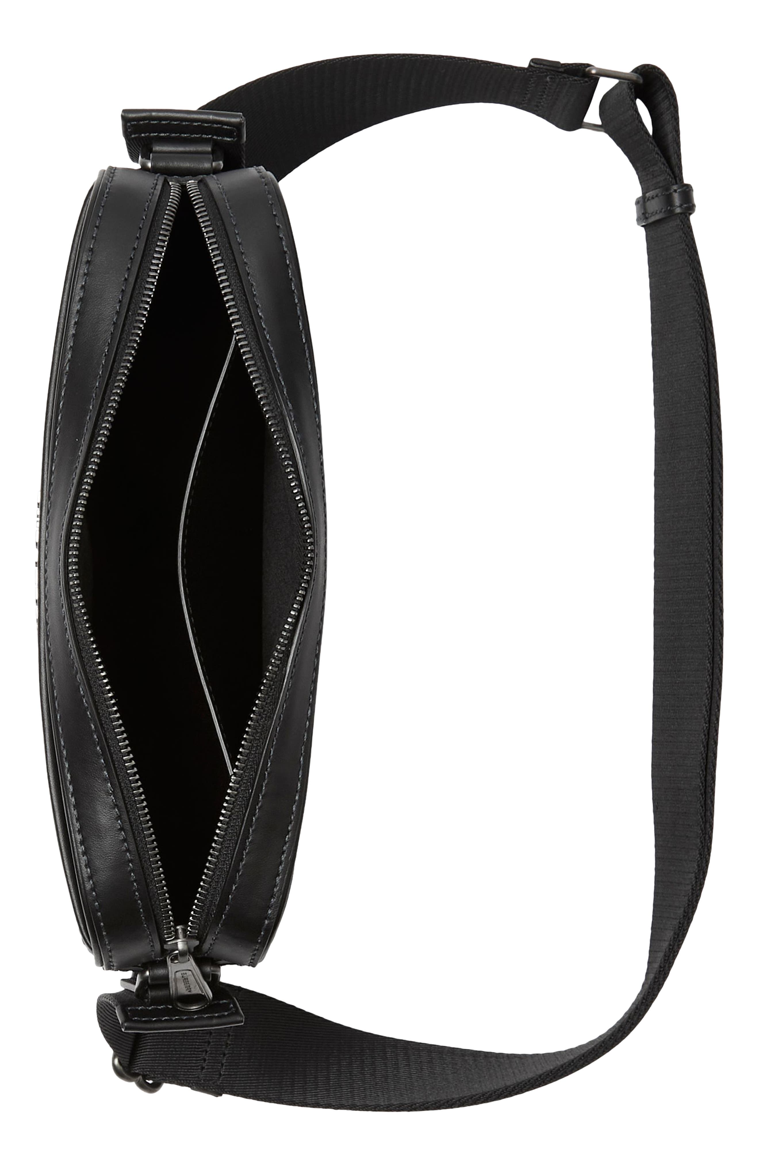 Burberry Muswell Check Canvas Crossbody Bag, Alternate, color, 