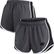 Nike Women's Nike Charcoal Carolina Panthers Logo Performance Tempo Shorts