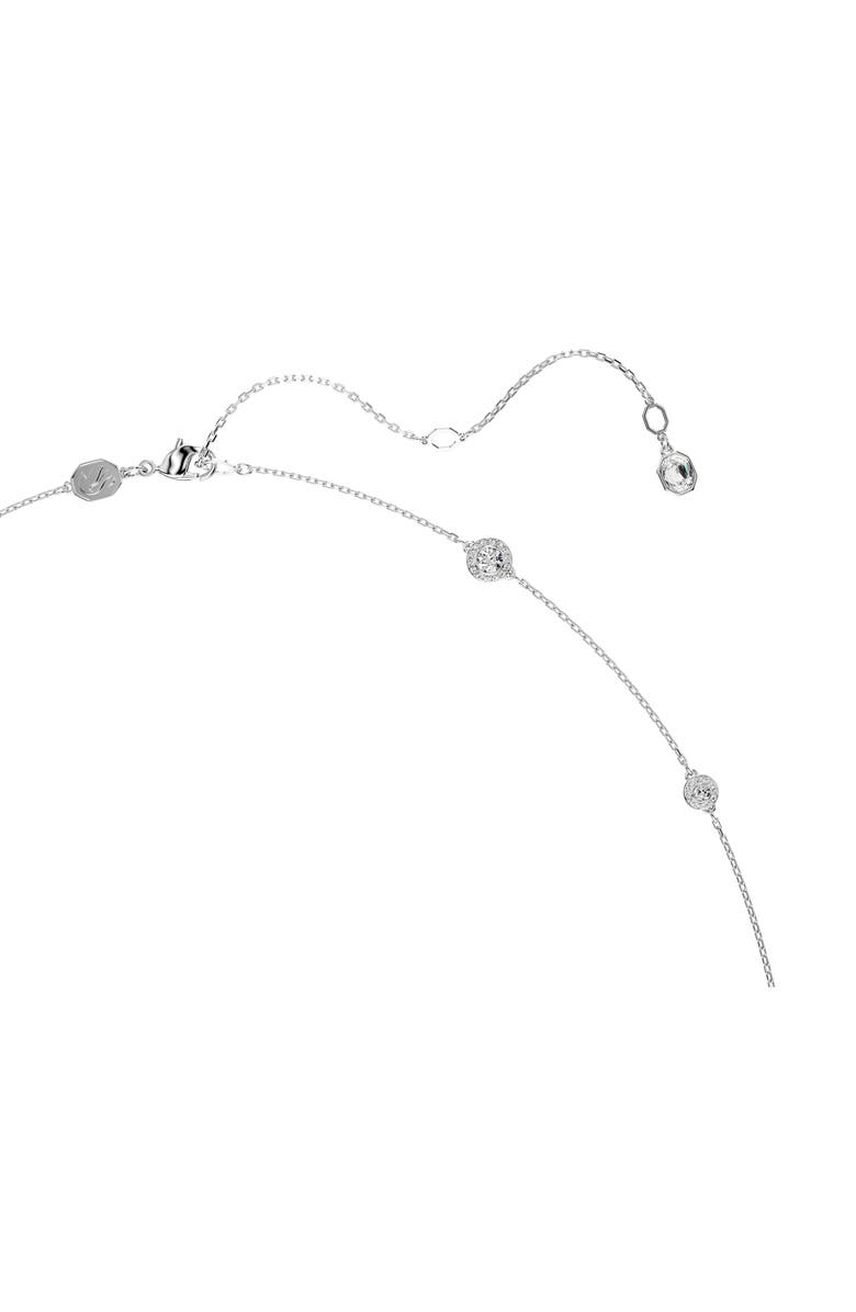 Swarovski Una Angelic Strandage Necklace, Alternate, color, White/ Silver