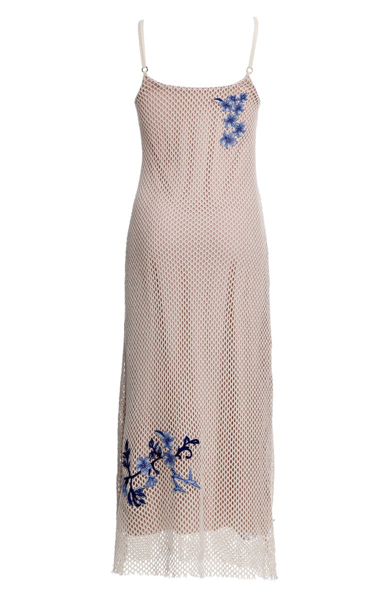 Adelaida Tales Appliqué Cover-Up Midi Dress