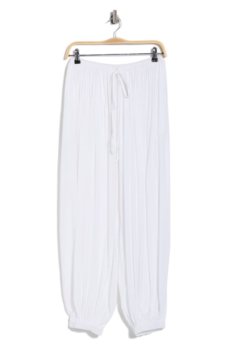 Balloon Cover-Up Pants, Main, color, WHITE